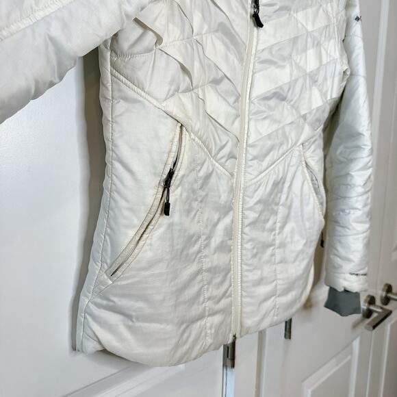 COLUMBIA White Kaleidaslope II Jacket Omni-Heat Insulated Thermal Coat | Small - Picture 10 of 15